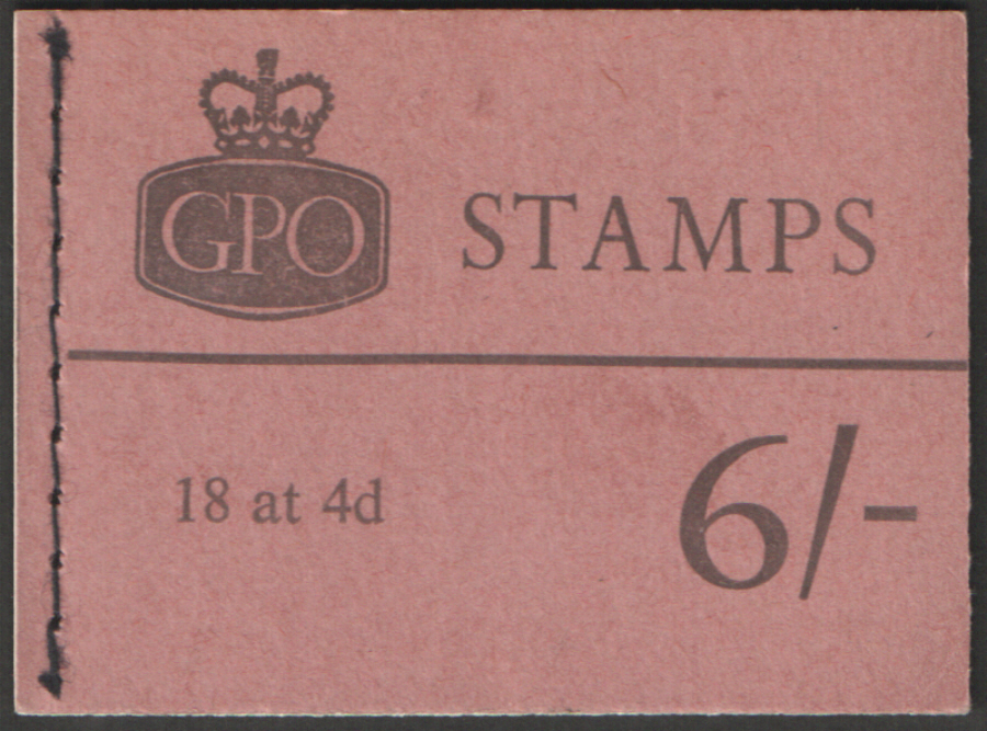 (image for) Q8p January 1966 Elizabeth II 6/- Phosphor Stitched Booklet